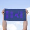 72114-387.jpg 'Dink Big Dream Bigger' Dark Blue Rally Towel, 11x18 With Purple Text