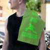 'Dink And Conquer' Green Rally Towel, 11x18 With Green Text