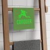 'Dink And Conquer' Green Rally Towel, 11x18 With Green Text
